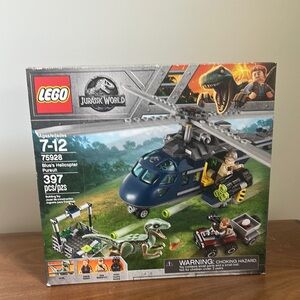 Lego Blue and Green Building Set Helicopter Adventure